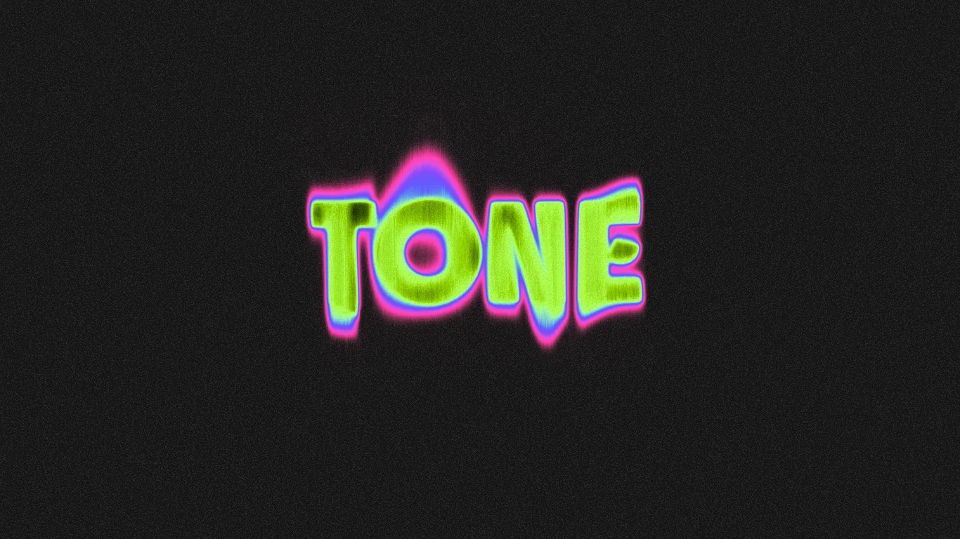 TONE festival — neon logotype