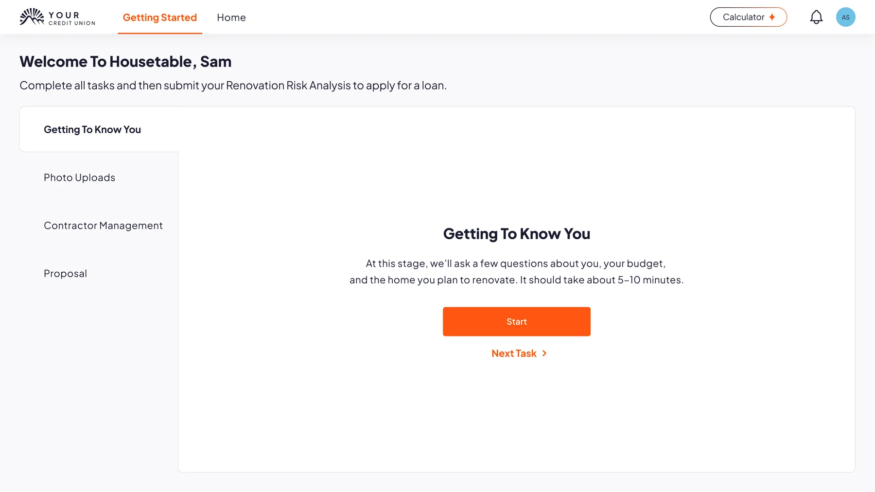 Getting to know you, the opening task